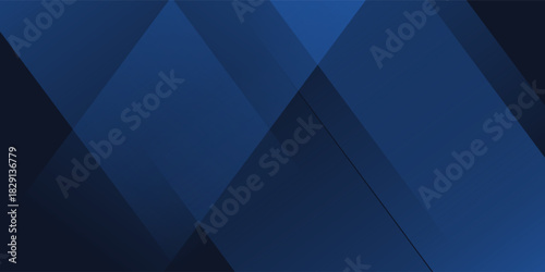 Blue black abstract background geometry shine and layer element vector for presentation design. Suit for business, corporate, institution, party, festive, seminar, and talks