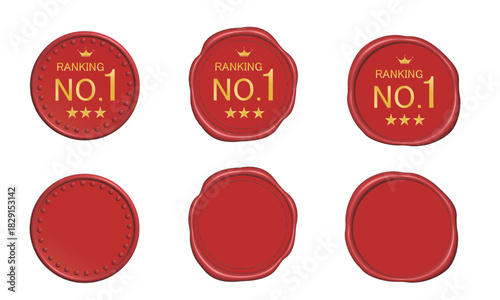 赤のシーリングワックス　ランキング入りとノーマル