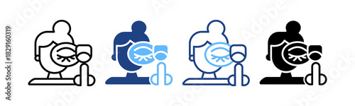 Eyelashes multiple icon