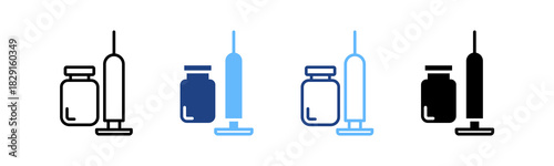 Syringe multiple icon