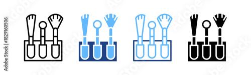 Brushes multiple icon