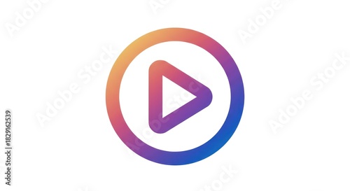 Instagram Reels icon with gradient colors on a white background.