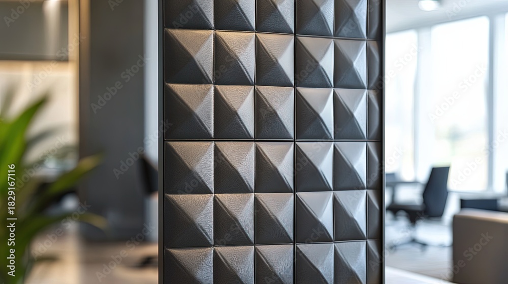 Naklejka premium A collection of luxury interior wall panels with embossed, padded, and quilted leather-style textures. Perfect for creating sophisticated and modern decor backgrounds for furniture or accent walls.