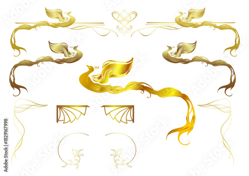 鳳凰のロゴとフレーム