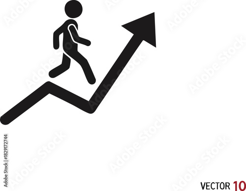 Ascending to Success A Visual Representation of Growth and Achievement