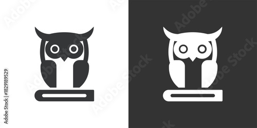 Classic Education icon. Solid glyph series icon