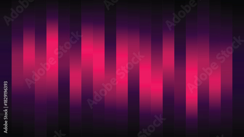 Abstract dark pink and purple vertical light bar background with digital wave pattern for modern design