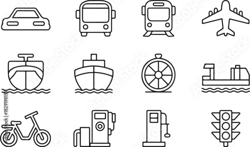 Silhouette of a Person Walking with a Cane on a White Background vector 2