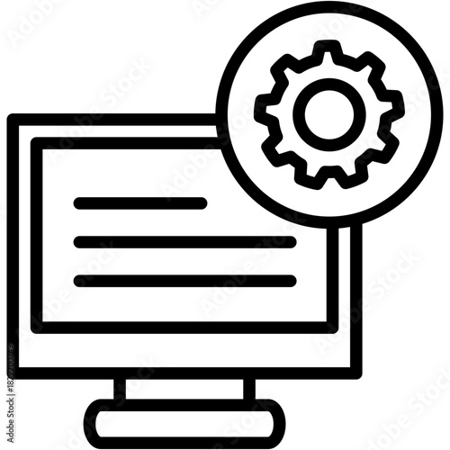 Machine Learning line icon