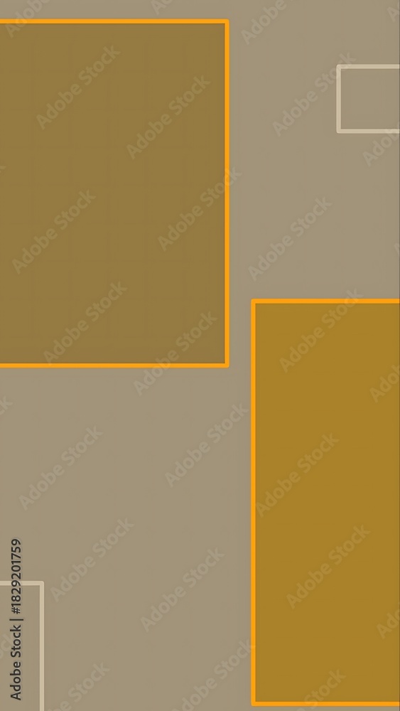 Fototapeta premium Geometric Abstract Design with Overlaying Rectangles in Earth Tones