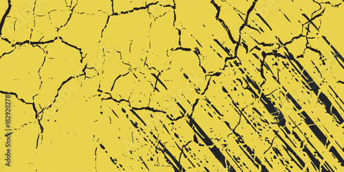 yellow black brush wrap car sticker pattern abstract banner sporty lines black yellow color combination grunge brush pattern racing motorsport  design, Eps 10.