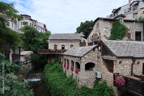 Wallpaper Mural Bosnia and Herzegovina Mostar Bridge Village Balkans Torontodigital.ca