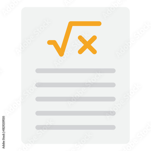 Mathematical Calculation Document Icon