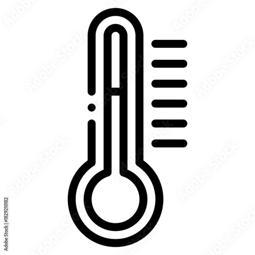 Thermometer Icon for Temperature Measurement