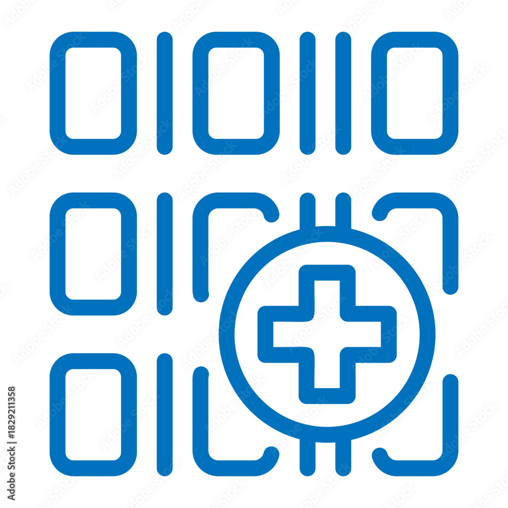 Obraz premium medical coding icon