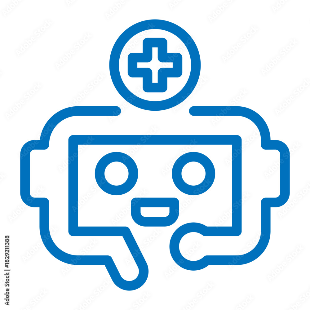 Fototapeta premium medical robot icon