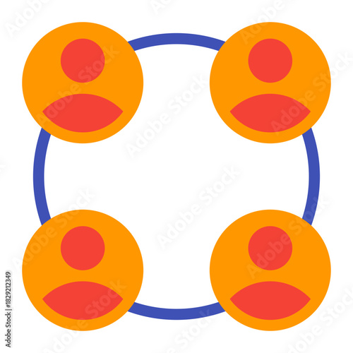 Icon of Four User Connections
