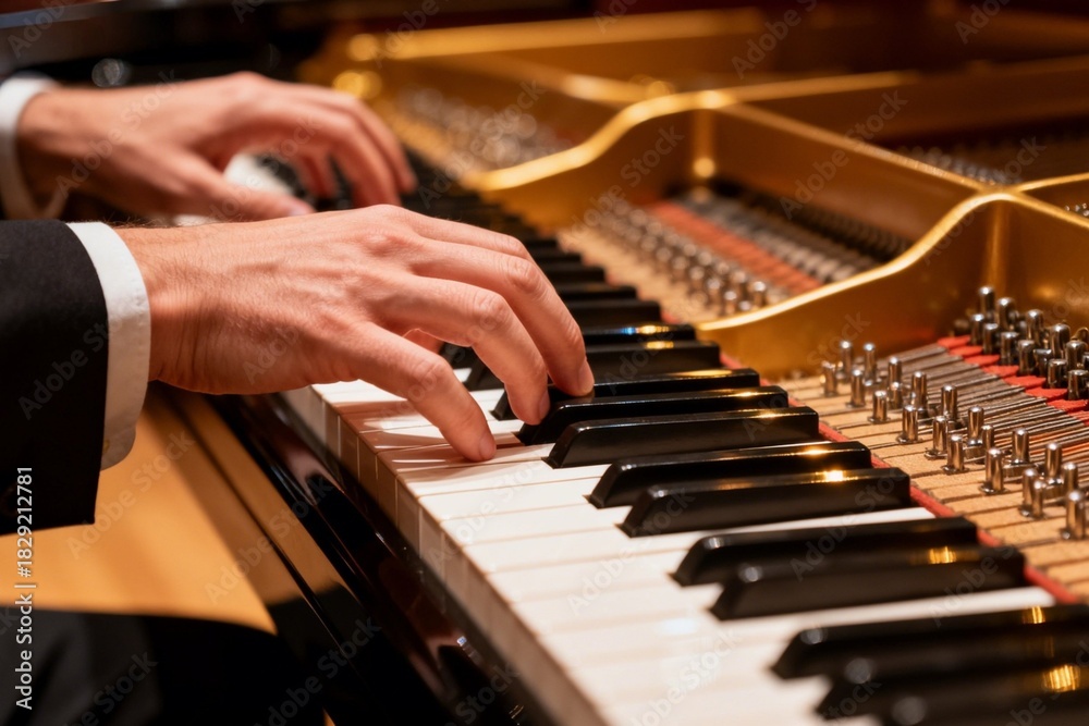 Obraz premium playing the piano