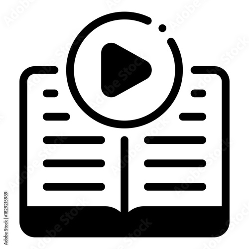 Video Playback in E-Book Icon