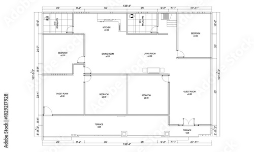 Floor Plan Of The Two Houses Combined