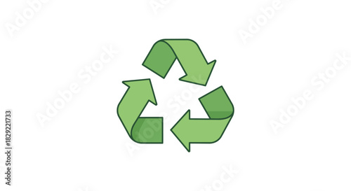 Recycling symbol graphic an illustration encouraging waste reduction and environmental responsibility for sustainable future campaign promotion materials.