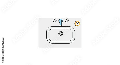 bathroom sink a minimalist design featuring clean lines a modern faucet and a simple white basin perfect for interior design and home renovation.