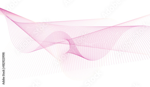 Abstract wave line. Digital frequency equalizer. digital Stylized line art background. Vector