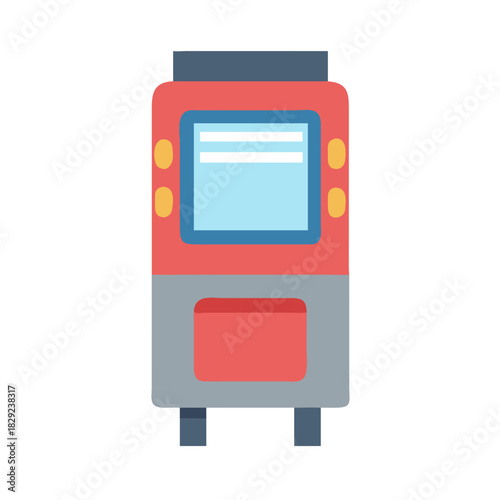 Stylized airport luggage with screen for advertisement or information