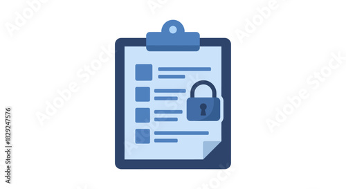 secure data management safeguarding sensitive information with a digital checklist on a clipboard ensuring compliance and data protection strategies