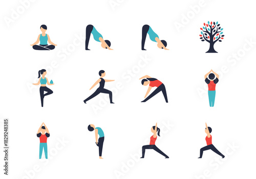 Yoga Poses for Health and Flexibility Illustrated Guide