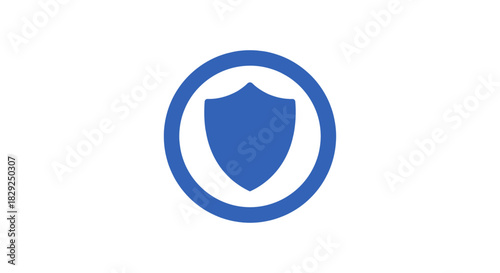 Security shield logo illustrating cybersecurity and protection for a website promoting safe internet browsing and data privacy assurance.