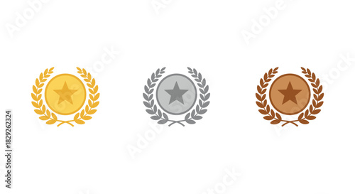 gold medal award with laurel wreath symbolizing victory and achievement in competitions ideal for celebrating success recognition and outstanding performance