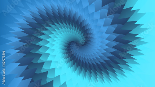 Abstract Sharp Spiky Swirling Vortex Geometric Pattern Background