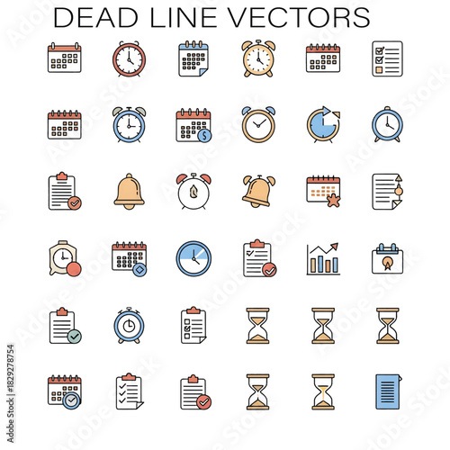 Deadline Concept Illustration with Bold Urgency Theme