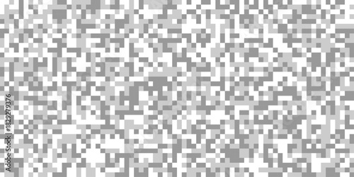 Abstract pixelated pattern gray and white censor bars with squares for horizontal pixelated bar texture for censorship effect, pixelated rectangle digital censorship effect isolated background.