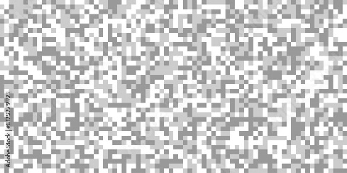 Abstract pixelated pattern gray and white censor bars with squares for horizontal pixelated bar texture for censorship effect, pixelated rectangle digital censorship effect isolated background.