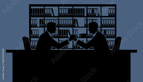 Business Competition and Rivalry, Corporate Arm Wrestling, Negotiation and Power Struggle