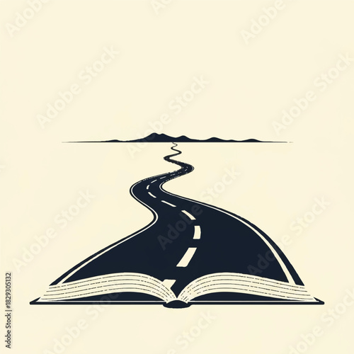 Road to Knowledge An Open Book Leading to the Path of Discovery and Exploration