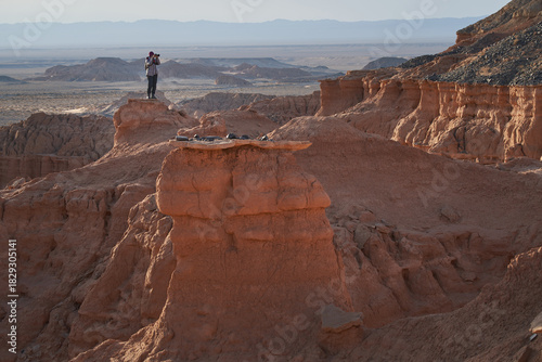 The Breathtaking and Stunning Landscape of Desert Cliffs and Vast Valleys