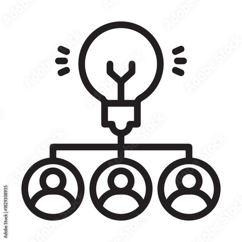 Creative director icon glyph style vector illustration