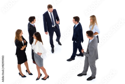 Diverse Business Team Meeting - Overhead View