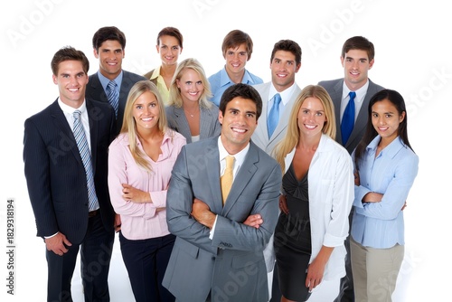 Diverse Team of Young Business Professionals Smiling at Camera