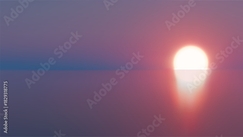 Luxury blurred sunset sea background. Rich amber or blue tones for corporate branding, website, presentation. Perfect for artistic book covers, music album art, poster design. Abstract vector backdrop