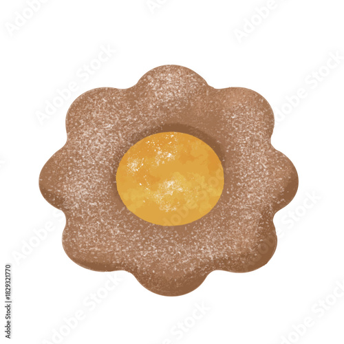 オレンジジャム入りチョコクッキー