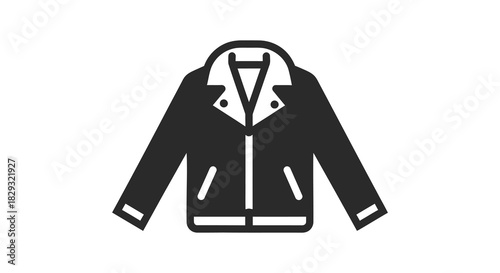 A striking black jacket illustration primarily featuring a unique and bold silhouette