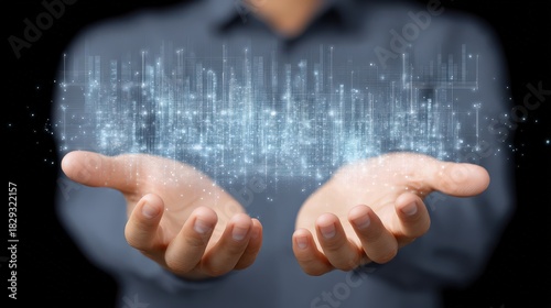 Smart dashboard syncing central and AI-powered economies, AI manipulation of economy