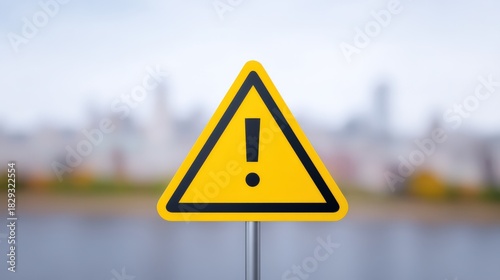 Warning sign near digital geopolitical barrier, USA China conflict