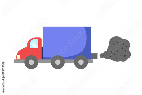 air pollution with dust PM2.5 concept