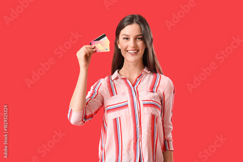 Young woman with credit car...