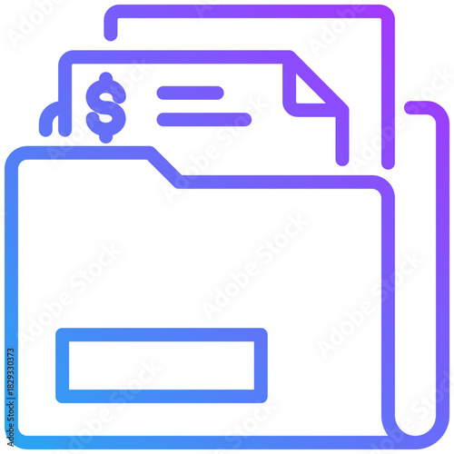 Folder icon for dishonesty , website, application, printing, document, poster design, etc